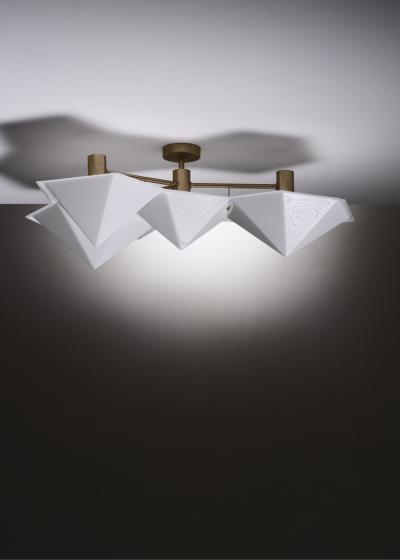 Hans Bergstr m Hans Bergstrom C 1543 ceiling or wall lamp