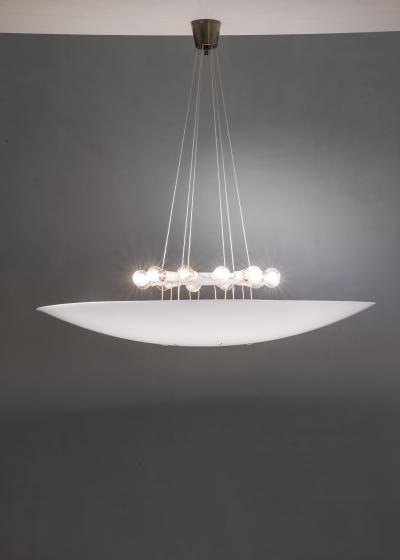 Hans Bergstr m Large Hans Bergstrom plexiglass ceiling lamp