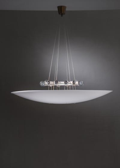 Hans Bergstr m Large Hans Bergstrom plexiglass ceiling lamp