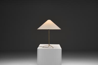 Hans Bergstr m Model A 6265 Brass Table Lamp by Hans Bergstr m Attr for ASEA Sweden 1950s