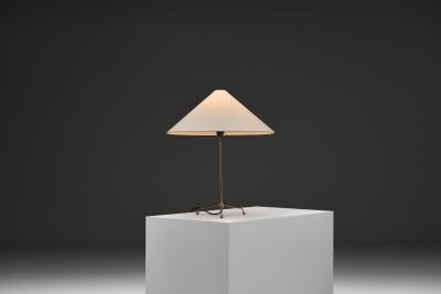 Hans Bergstr m Model A 6265 Brass Table Lamp by Hans Bergstr m Attr for ASEA Sweden 1950s