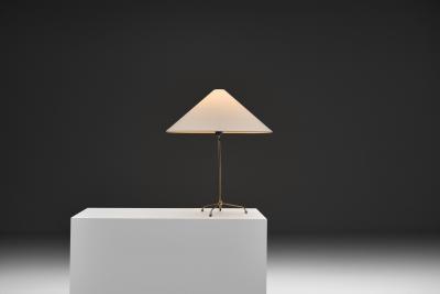 Hans Bergstr m Model A 6265 Brass Table Lamp by Hans Bergstr m Attr for ASEA Sweden 1950s