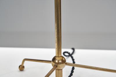 Hans Bergstr m Model A 6265 Brass Table Lamp by Hans Bergstr m Attr for ASEA Sweden 1950s