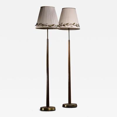 Hans Bergstr m Pair of Hans Bergstr m floor lamps