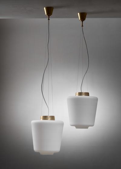 Hans Bergstr m Pair of Hans Bergstr m pendants for Atelj Lyktan