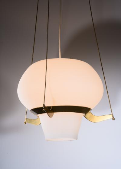 Hans Bergstr m Pair of Hans Bergstrom pendants for Atelje Lyktan