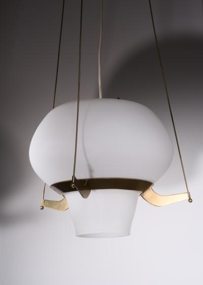 Hans Bergstr m Pair of Hans Bergstrom pendants for Atelje Lyktan