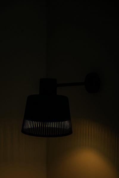 Hans Bergstr m Pair of Scandinavian Modern Wall Lamps in Copper by Hans Bergstr m 1940s