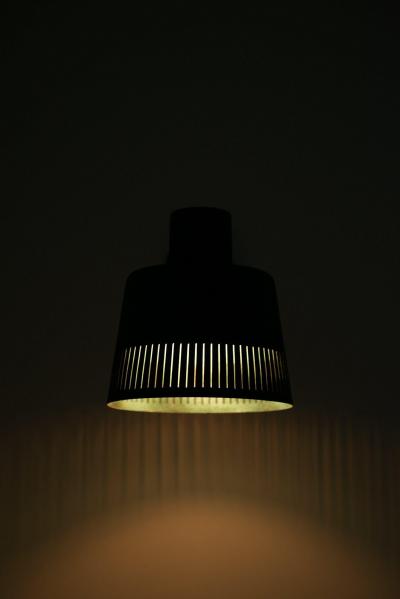 Hans Bergstr m Pair of Scandinavian Modern Wall Lamps in Copper by Hans Bergstr m 1940s