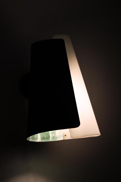 Hans Bergstr m Pair of Wall Lamps in Copper and Plexiglass by Hans Bergstr m 1940s