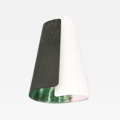 Hans Bergstr m Pair of Wall Lamps in Copper and Plexiglass by Hans Bergstr m 1940s