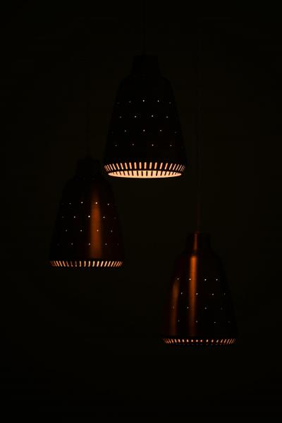 Hans Bergstr m Rare Ceiling Lamp by Hans Bergstr m 1950s