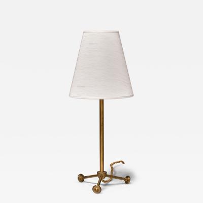 Hans Bergstr m Rare Hans Bergstr m Brass Table Lamp Model 732 Atelj Lyktan Sweden 1940s