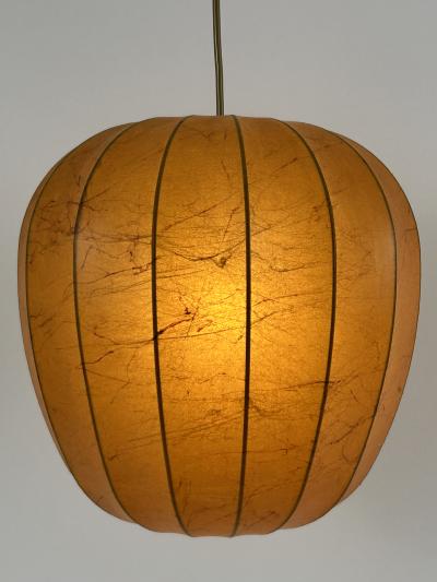 Hans Bergstr m Rare Mid Century Modern Cocoon Pendant Lamp or Hanging Light Sweden 1960s