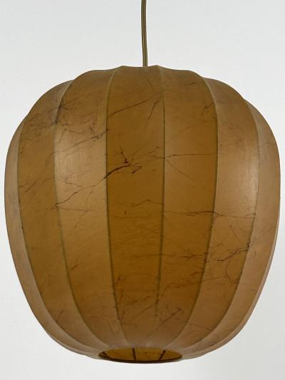 Hans Bergstr m Rare Mid Century Modern Cocoon Pendant Lamp or Hanging Light Sweden 1960s