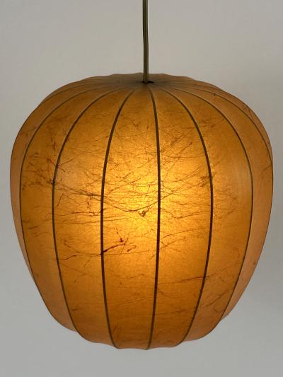 Hans Bergstr m Rare Mid Century Modern Cocoon Pendant Lamp or Hanging Light Sweden 1960s