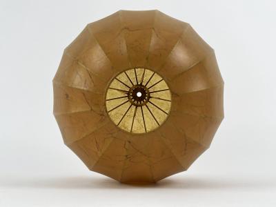 Hans Bergstr m Rare Mid Century Modern Cocoon Pendant Lamp or Hanging Light Sweden 1960s