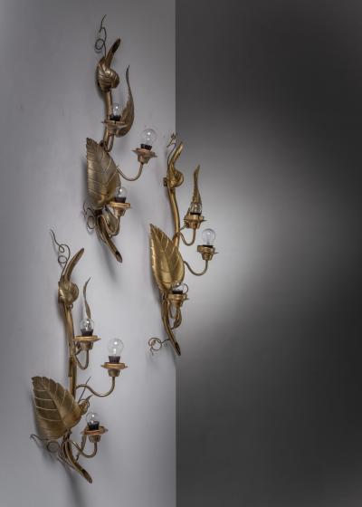 Hans Bergstr m Set of 3 Hans Bergstr m wall lamps