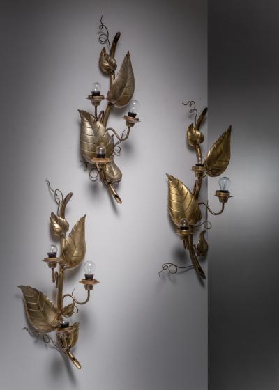 Hans Bergstr m Set of 3 Hans Bergstr m wall lamps