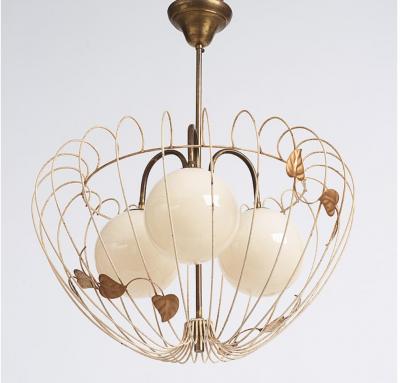 Hans Bergstr m Swedish Modern style ceiling lamp attributed to Hans Bergstr m