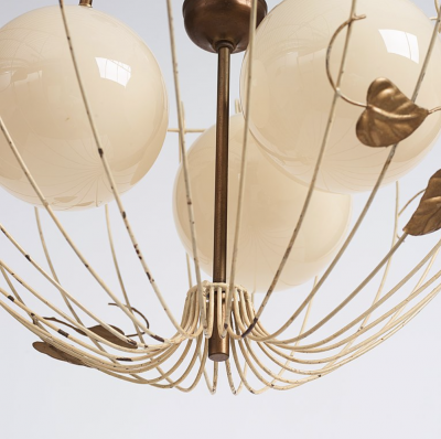Hans Bergstr m Swedish Modern style ceiling lamp attributed to Hans Bergstr m