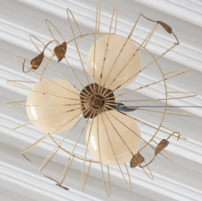 Hans Bergstr m Swedish Modern style ceiling lamp attributed to Hans Bergstr m