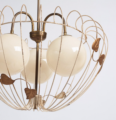 Hans Bergstr m Swedish Modern style ceiling lamp attributed to Hans Bergstr m
