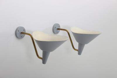 Hans Bergstr m Swedish Wall Lamp in Brass and Metal by Hans Bergstr m for Atelj Lyktan