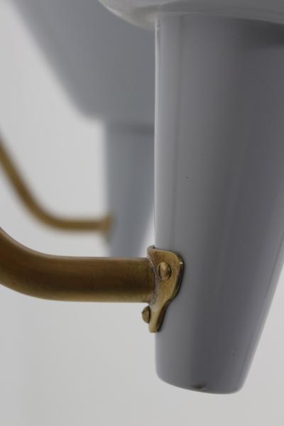 Hans Bergstr m Swedish Wall Lamp in Brass and Metal by Hans Bergstr m for Atelj Lyktan