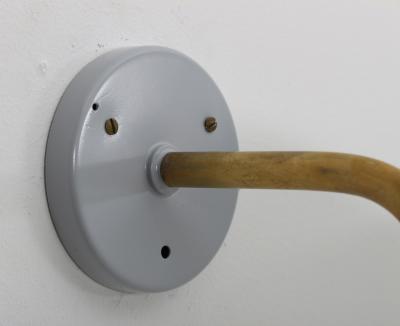 Hans Bergstr m Swedish Wall Lamp in Brass and Metal by Hans Bergstr m for Atelj Lyktan