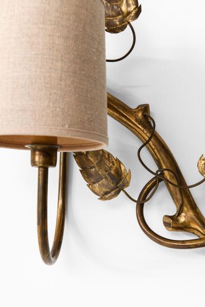 Hans Bergstr m Wall Lamp Probably Produced by Atelj Lyktan