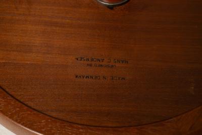 Hans C Andersen Hans C Andersen Mid Century Modern Side Table in White Artex Denmark 1960s