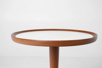 Hans C Andersen Hans C Andersen Mid Century Modern Side Table in White Artex Denmark 1960s