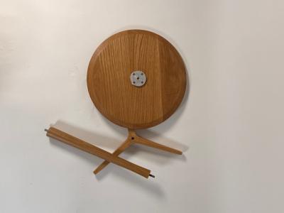 Hans C Andersen Mid Century Modern Lollipop Side Table in the Style of Hans C Andersen