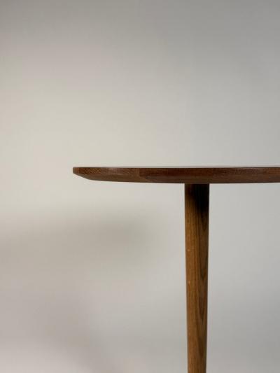 Hans C Andersen Mid Century Modern Lollipop Side Table in the Style of Hans C Andersen