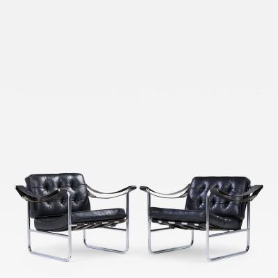 Hans Eichenberger Hans Eichenberger for De Sede Model HE 113 Mid Century Lounge Chairs Pair