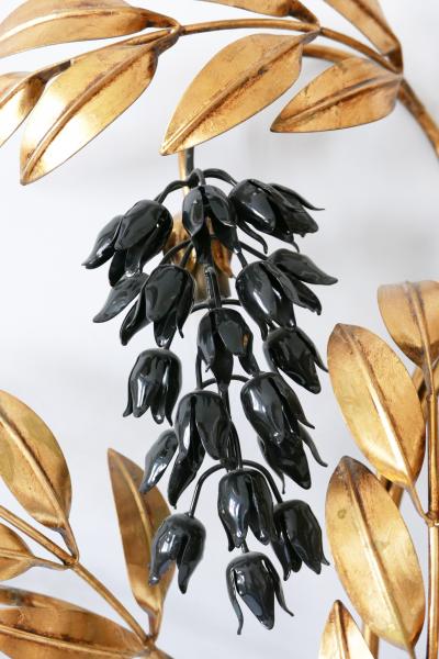 Hans K gl Huge Pioggia dOro Gilt Metal Wall Lamp or Sconce by Hans K gl 1970s Germany