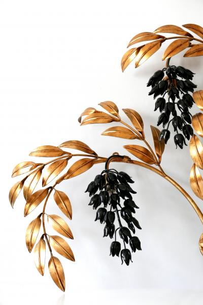 Hans K gl Huge Pioggia dOro Gilt Metal Wall Lamp or Sconce by Hans K gl 1970s Germany