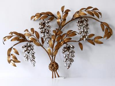 Hans K gl Huge Pioggia dOro Gilt Metal Wall Lamp or Sconce by Hans K gl 1970s Germany