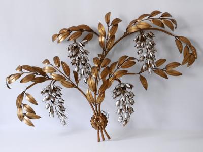 Hans K gl Huge Pioggia dOro Gilt Metal Wall Lamp or Sconce by Hans K gl 1970s Germany