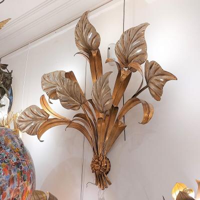 Hans K gl Large Hans K gl Gold and Silver Wall Lamp 1970s