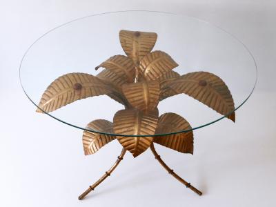 Hans K gl Mid Century Modern Amazing Palm Leaves Coffee Table by Hans K gl Germany 1970s