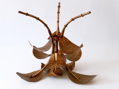 Hans K gl Mid Century Modern Amazing Palm Leaves Coffee Table by Hans K gl Germany 1970s