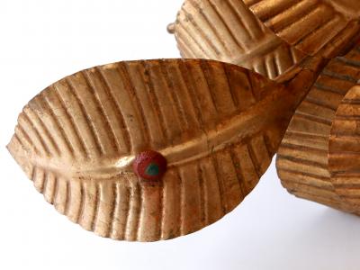 Hans K gl Mid Century Modern Amazing Palm Leaves Coffee Table by Hans K gl Germany 1970s