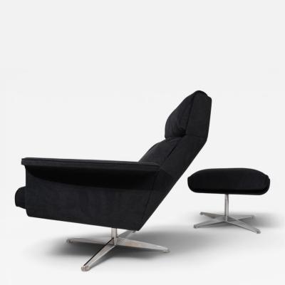 Hans Kaufeld Kaufeld Siesta 62 lounge chair with ottoman by Jacques Brule 1960