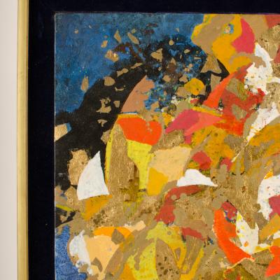 Hans Kline Canadian b 1924 d 1994 Circus Tumblers painting 