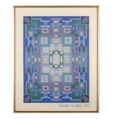 Hans Kline Hans Kline Canadian 1924 1994 Blue Kaleidescope