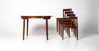 Hans Olsen Hans Olsen Roundette Table Chairs for Frem Rojle