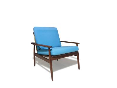 Hans Olsen Hans Olsen for Juul Kristensen Mid century Danish Lounge Chair with Cane Back