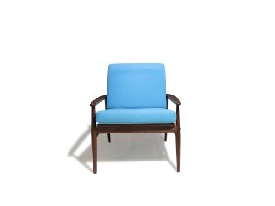 Hans Olsen Hans Olsen for Juul Kristensen Mid century Danish Lounge Chair with Cane Back